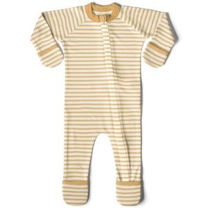 NWT! Goumi Footie in Sun Stripe 6-12 Months